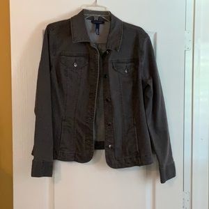 Charter club gray jean jacket